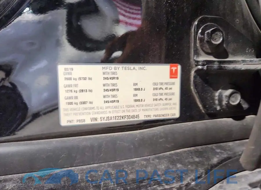 5YJSA1E22KF304845# 12