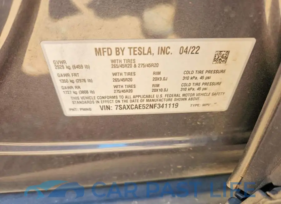 7SAXCAE52NF341119# 13