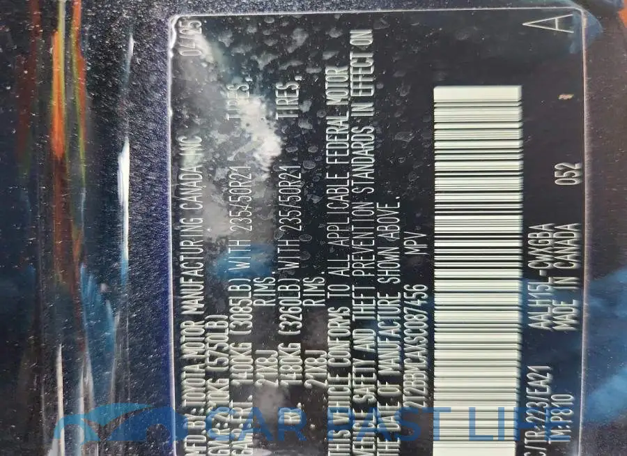 2T2BBMCAXSC087456# 13