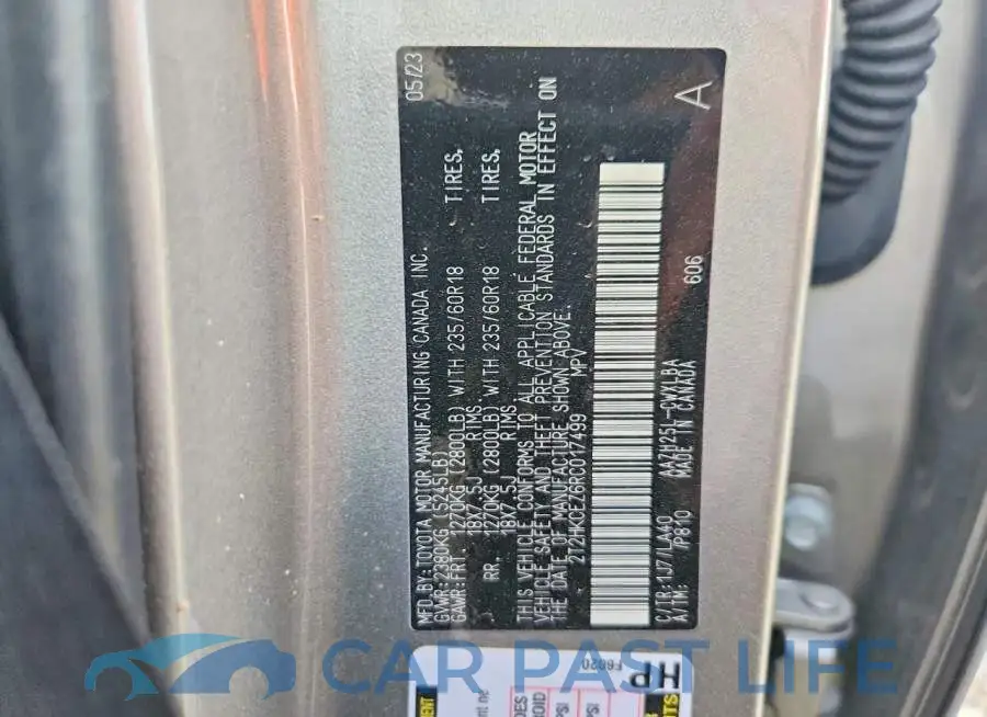 2T2HKCEZ6RC017499# 14