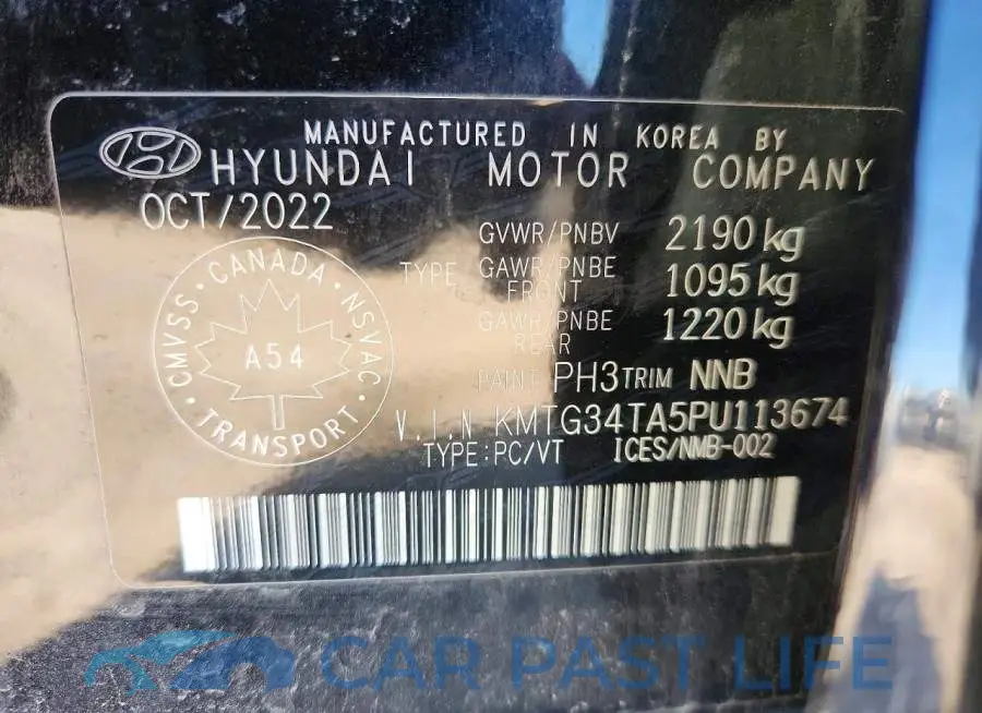 KMTG34TA5PU113674# 12