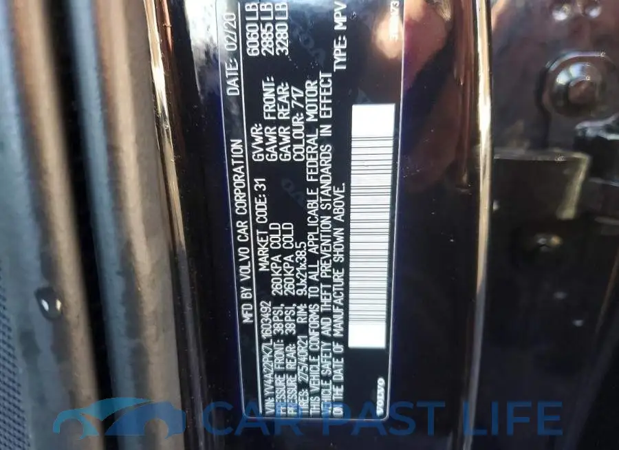 YV4A22PK7L1603492# 13