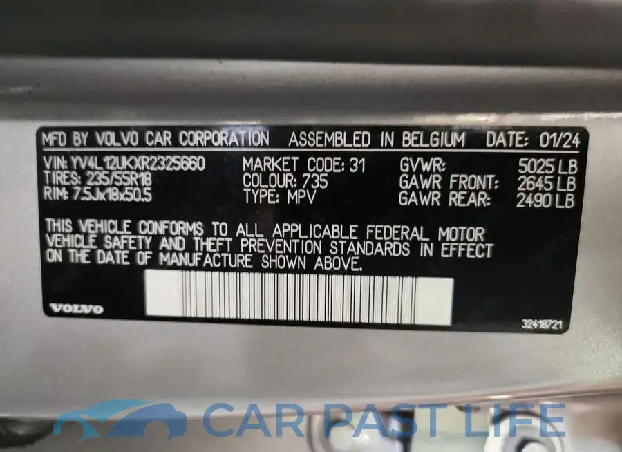 YV4L12UKXR2325660# 14