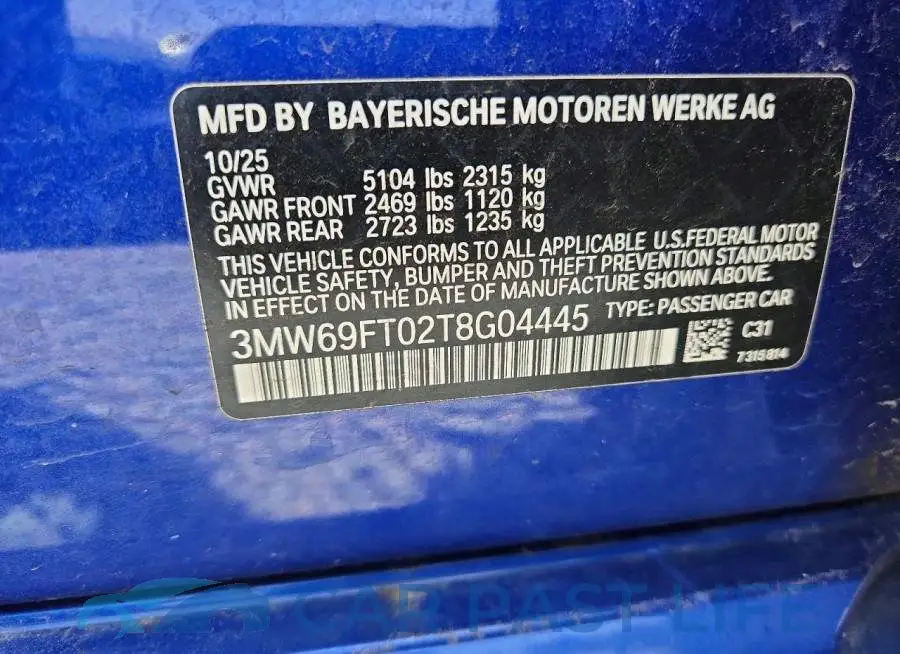 3MW69FT02T8G04445# 12