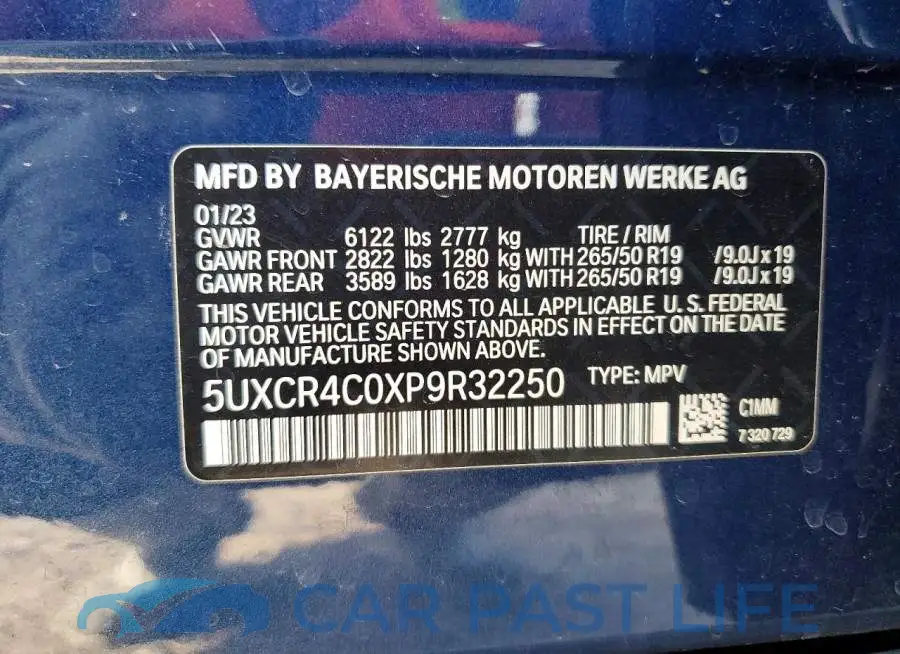 5UXCR4C0XP9R32250# 13