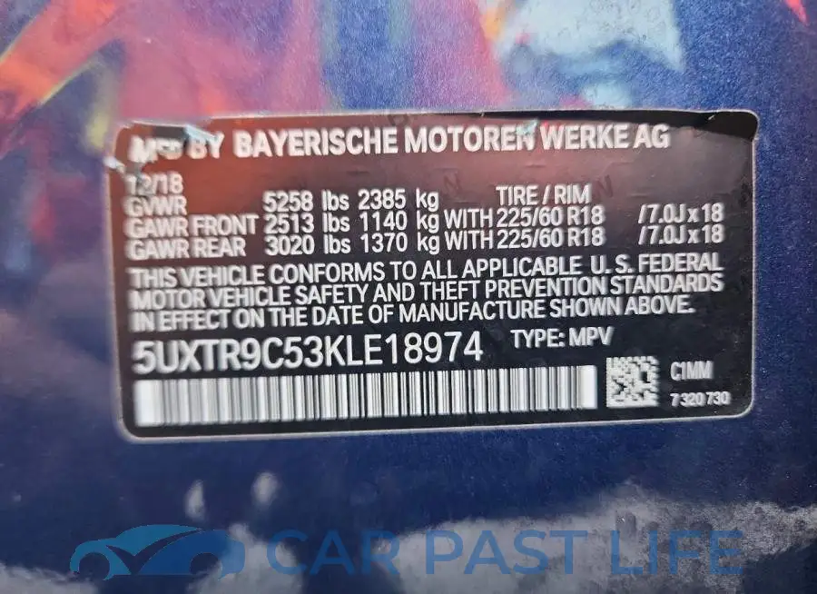 5UXTR9C53KLE18974# 13
