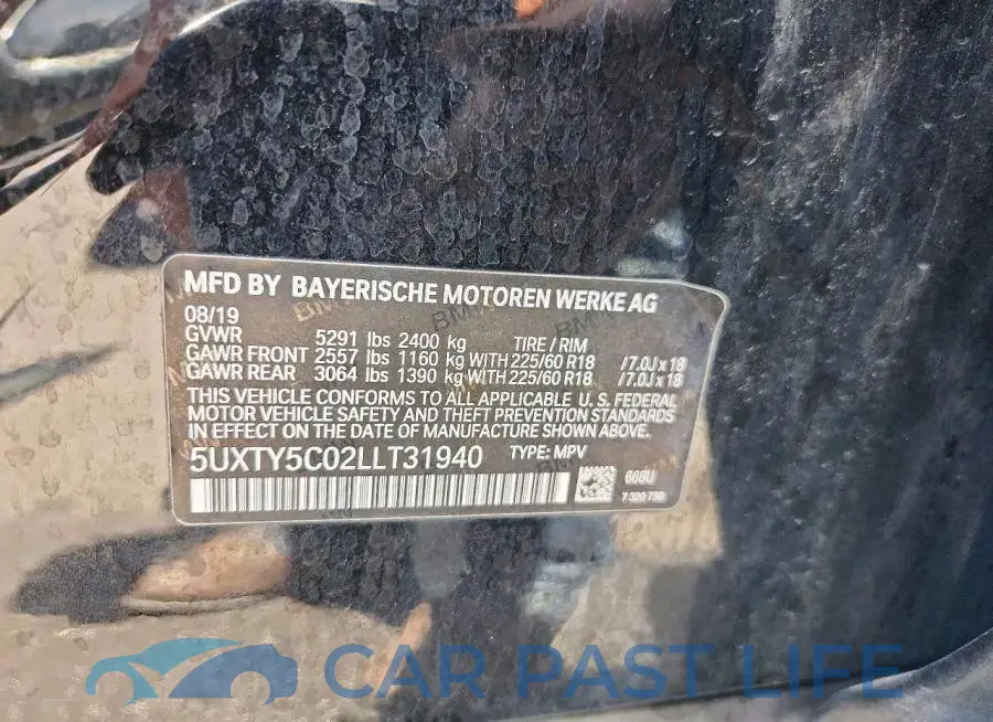 5UXTY5C02LLT31940# 13