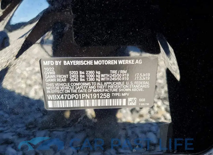 WBX47DP01PN191258# 13