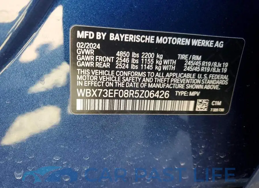 WBX73EF08R5Z06426# 13