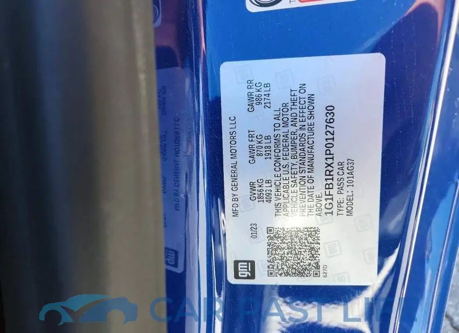 1G1FB1RX1P0127630# 12