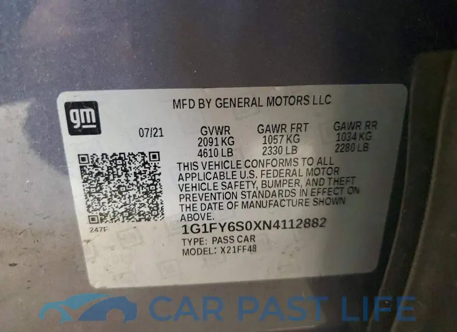 1G1FY6S0XN4112882# 12