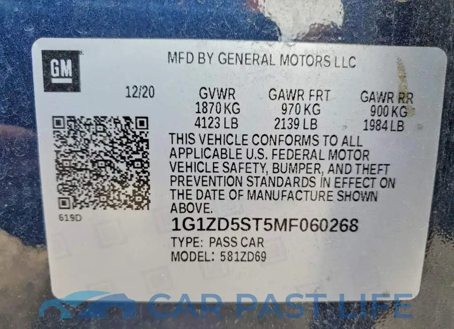 1G1ZD5ST5MF060268# 12