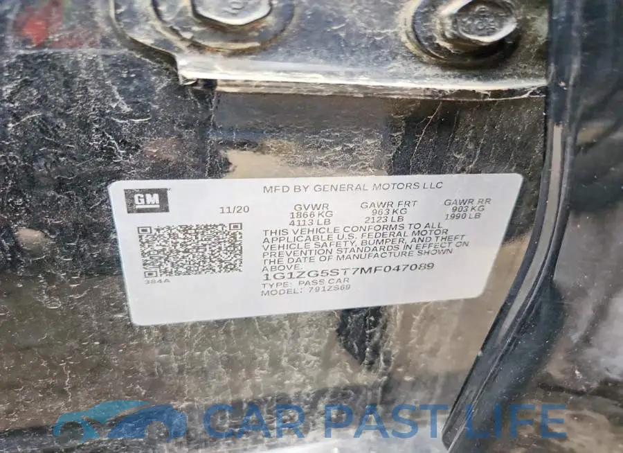 1G1ZG5ST7MF047089# 12