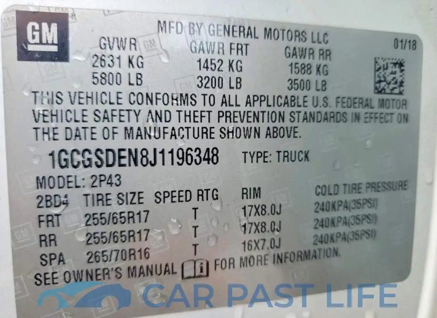 1GCGSDEN8J1196348# 12