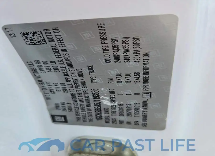 1GCHSBEA5J1193686# 12