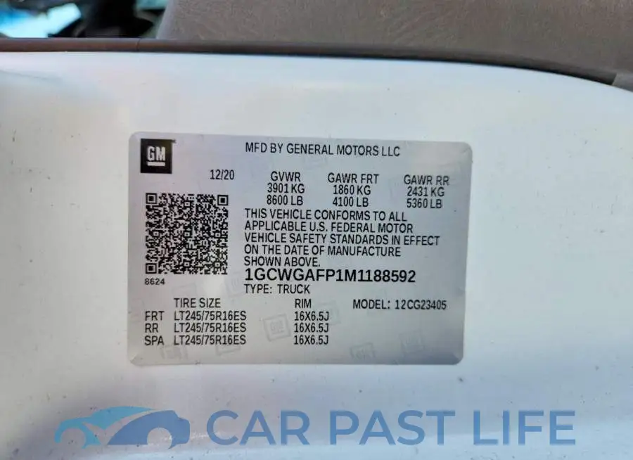 1GCWGAFP1M1188592# 13