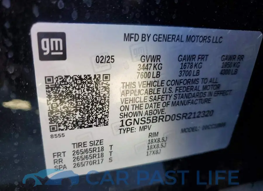 1GNS5BRD0SR212320# 13