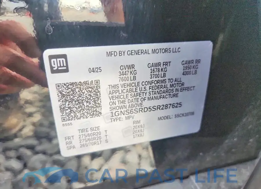 1GNS6SRD5SR287625# 14