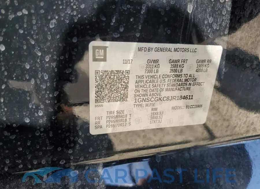 1GNSCGKC8JR184611# 13