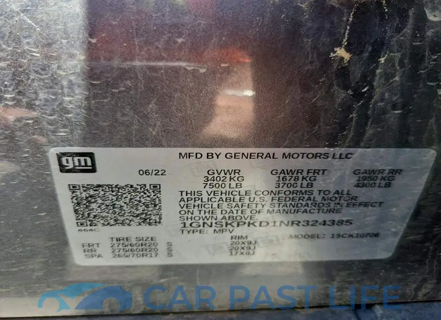 1GNSKPKD1NR324385# 13