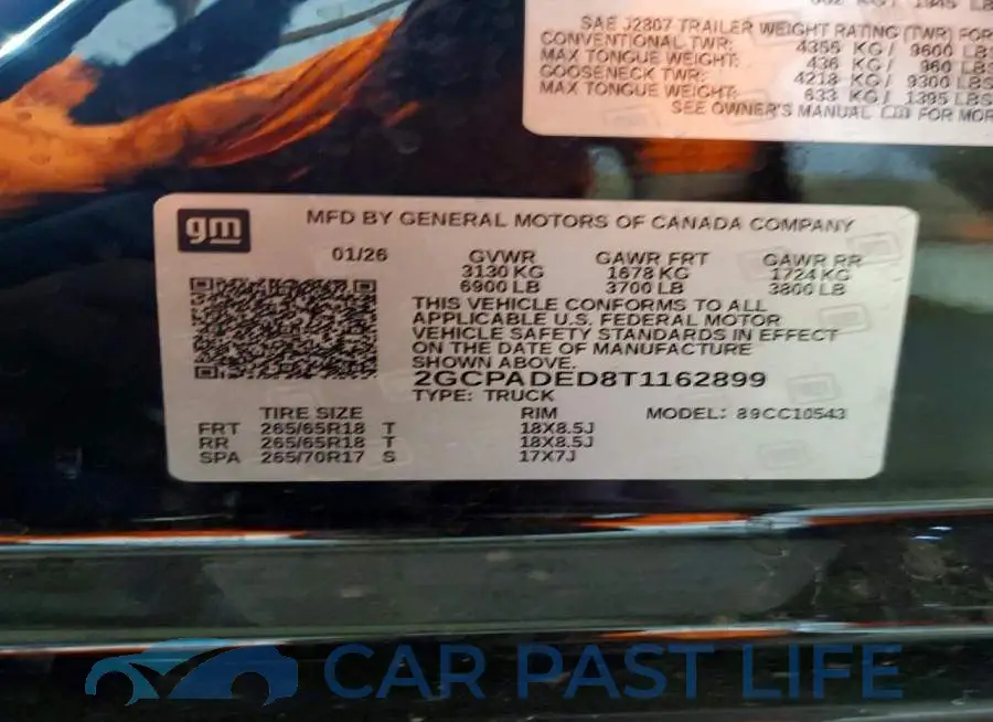2GCPADED8T1162899# 12