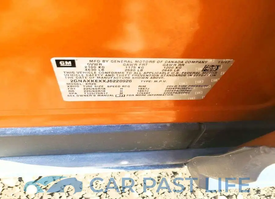 2GNAXKEXXJ6220926# 13