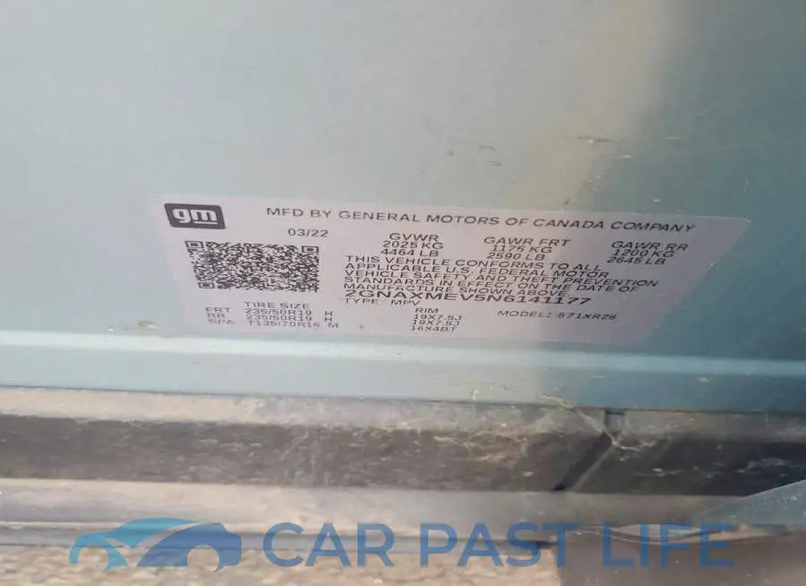 2GNAXMEV5N6141177# 13