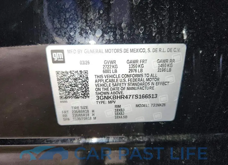 3GNKBHR47TS166513# 13