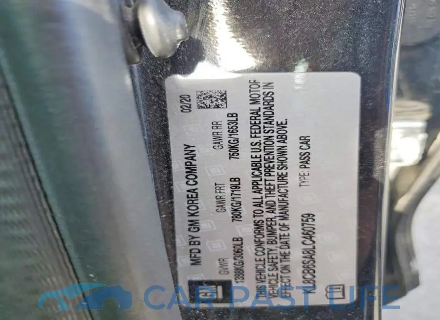 KL8CB6SA8LC460759# 12