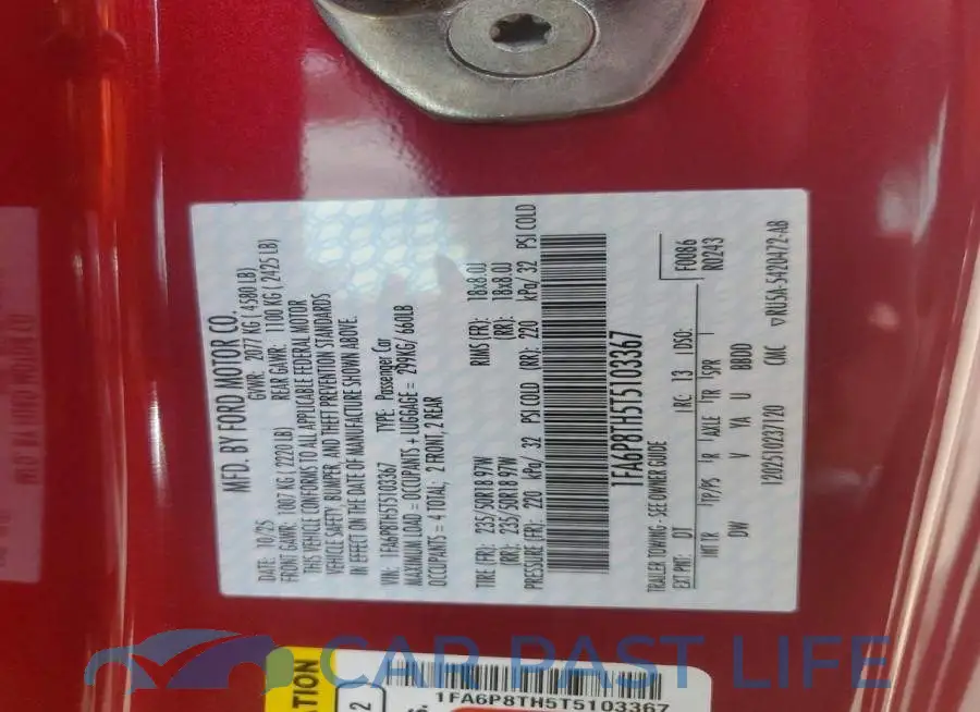 1FA6P8TH5T5103367# 12