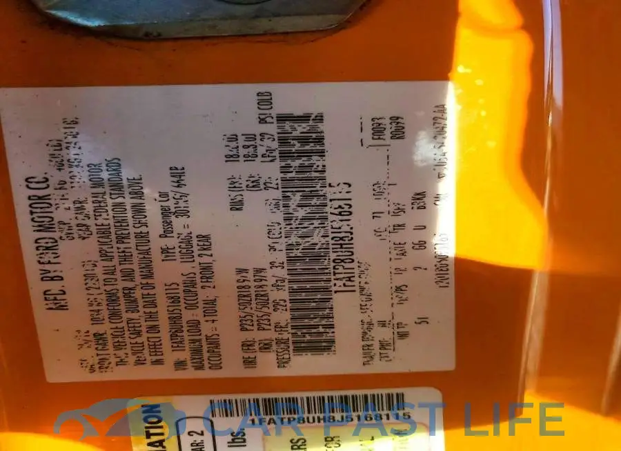 1FATP8UH8J5168115# 13