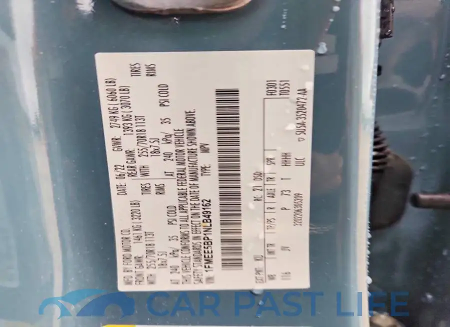 1FMEE5BP1NLB49162# 13