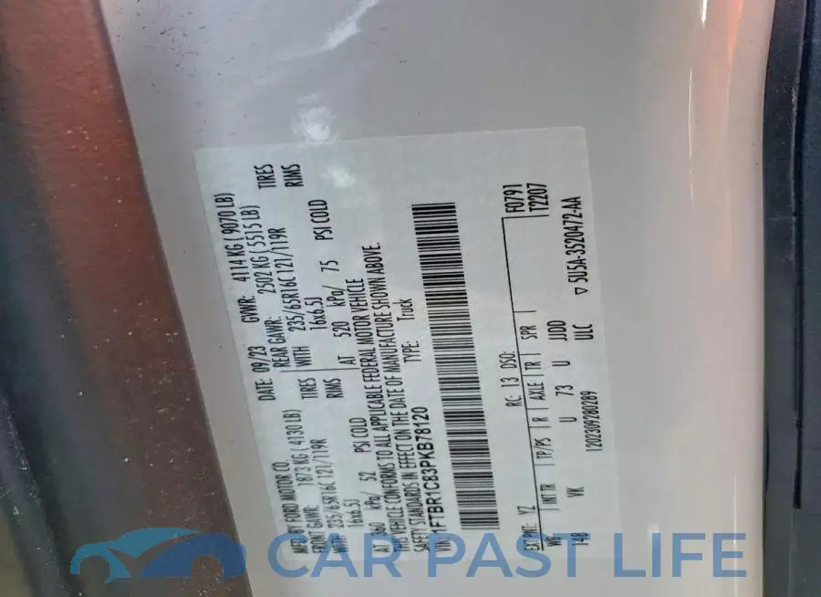 1FTBR1C83PKB78120# 13