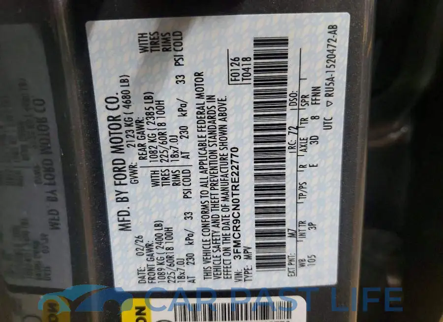 3FMCR9CN0TRE22770# 13