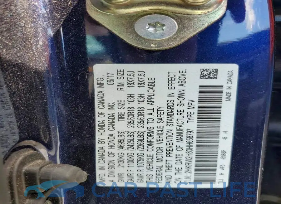 2HKRW2H80HH658797# 14