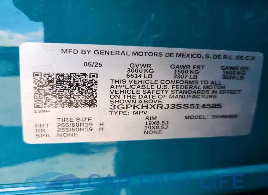 3GPKHXRJ3SS514585# 13