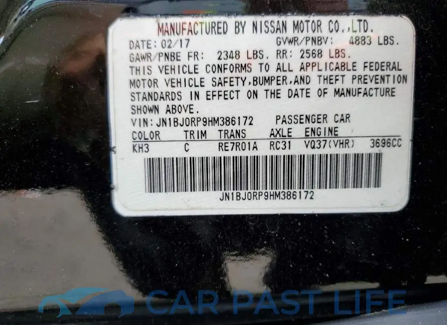 JN1BJ0RP9HM386172# 13