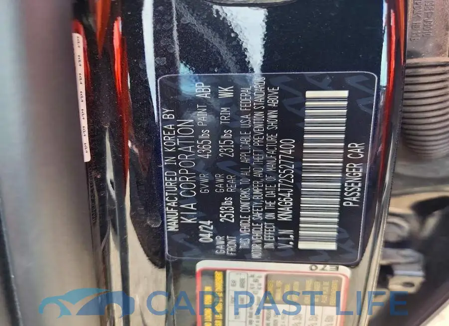 KNAG64J72S5277400# 12