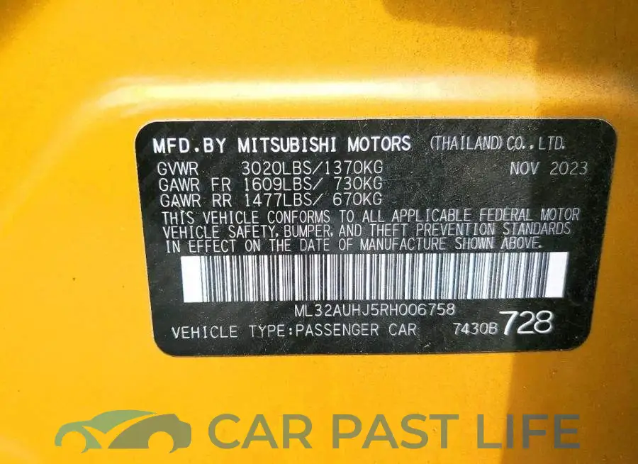 ML32AUHJ5RH006758# 12