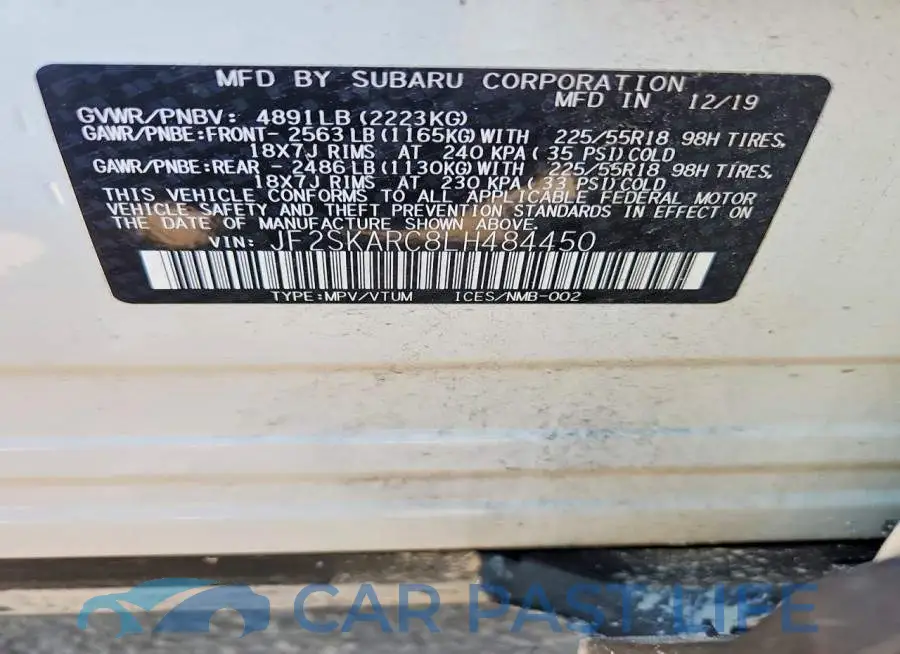 JF2SKARC8LH484450# 14