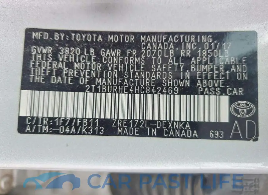2T1BURHE4HC842469# 13