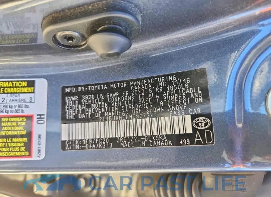 2T1BURHE6HC807271# 12
