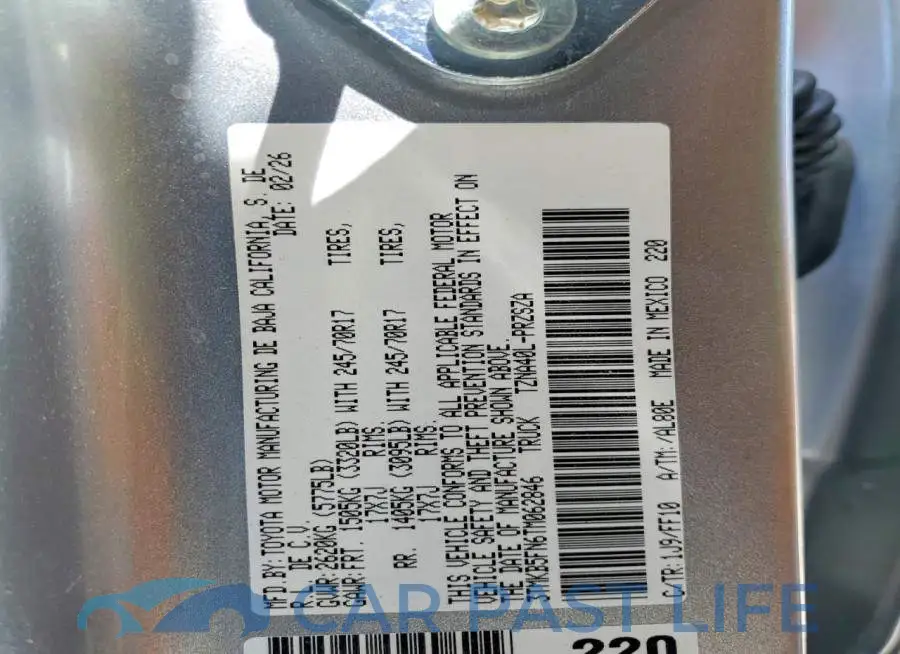 3TMKB5FN6TM062846# 12