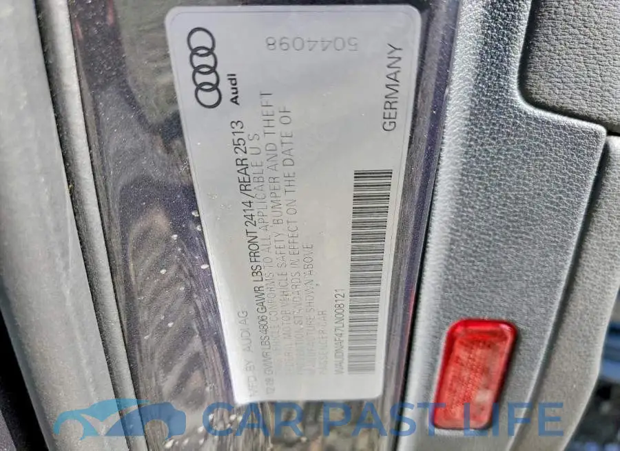WAUDNAF47LN008121# 13