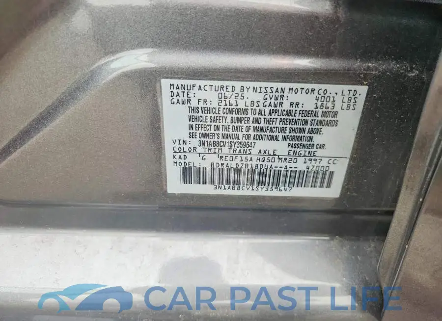 3N1AB8CV1SY359647# 12