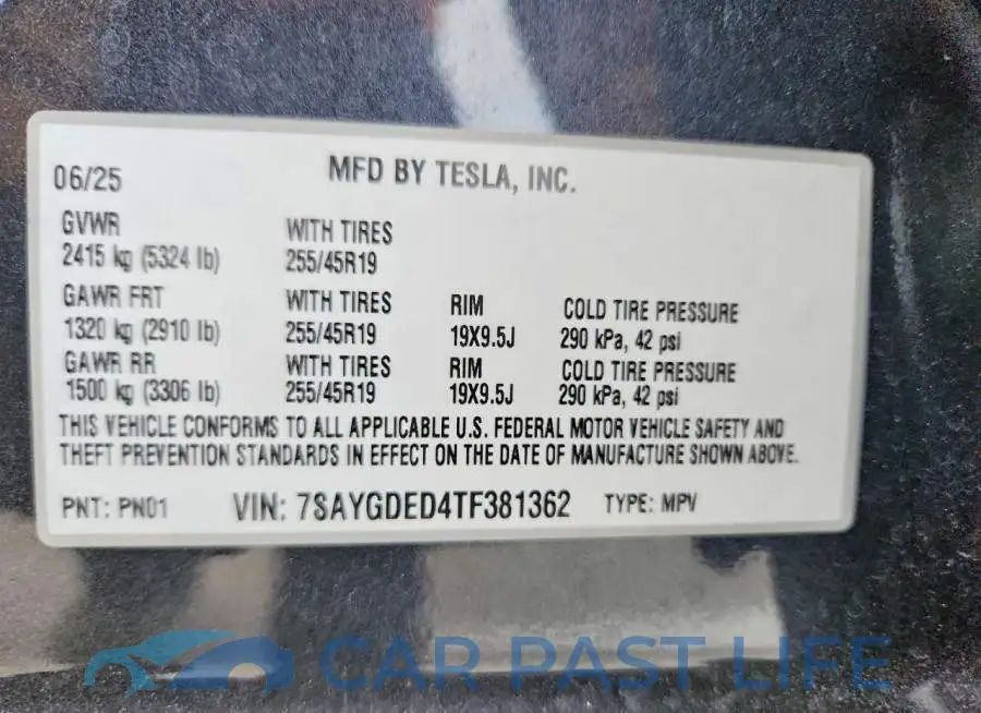 7SAYGDED4TF381362# 13