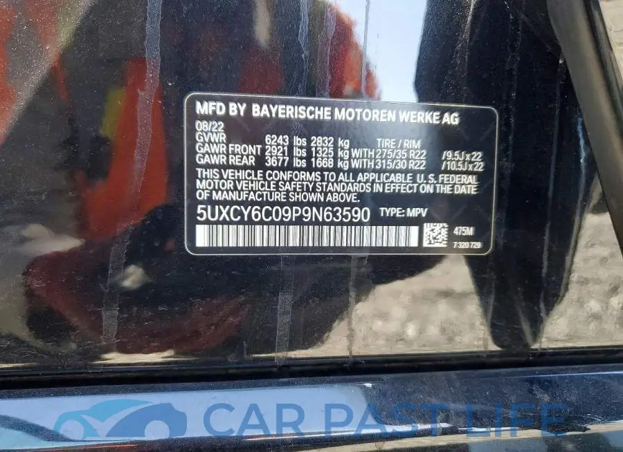 5UXCY6C09P9N63590# 12