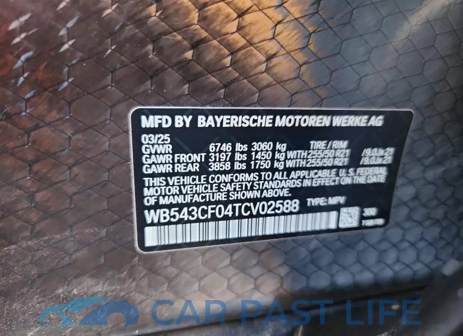 WB543CF04TCV02588# 12