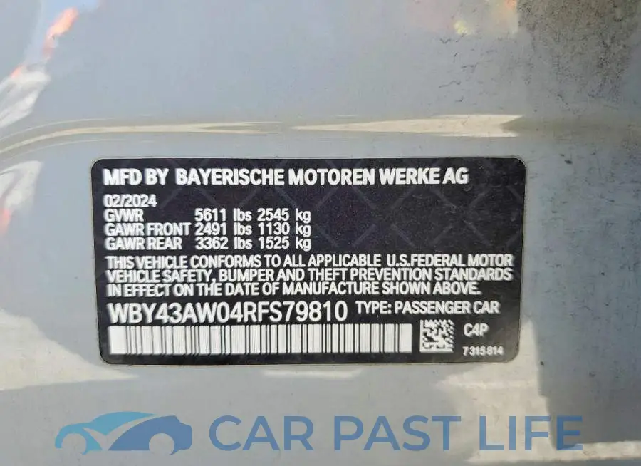 WBY43AW04RFS79810# 12