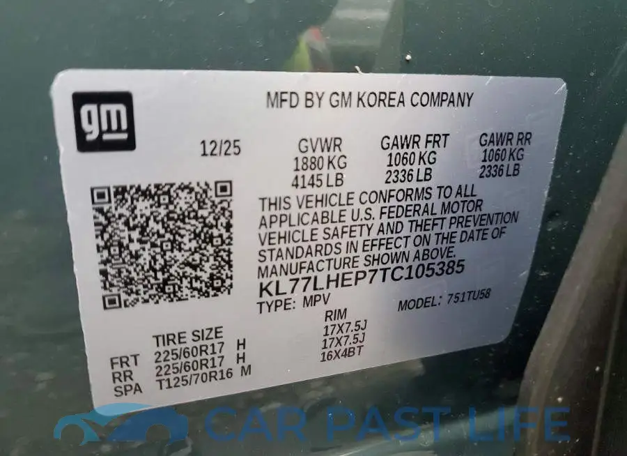 KL77LHEP7TC105385# 12